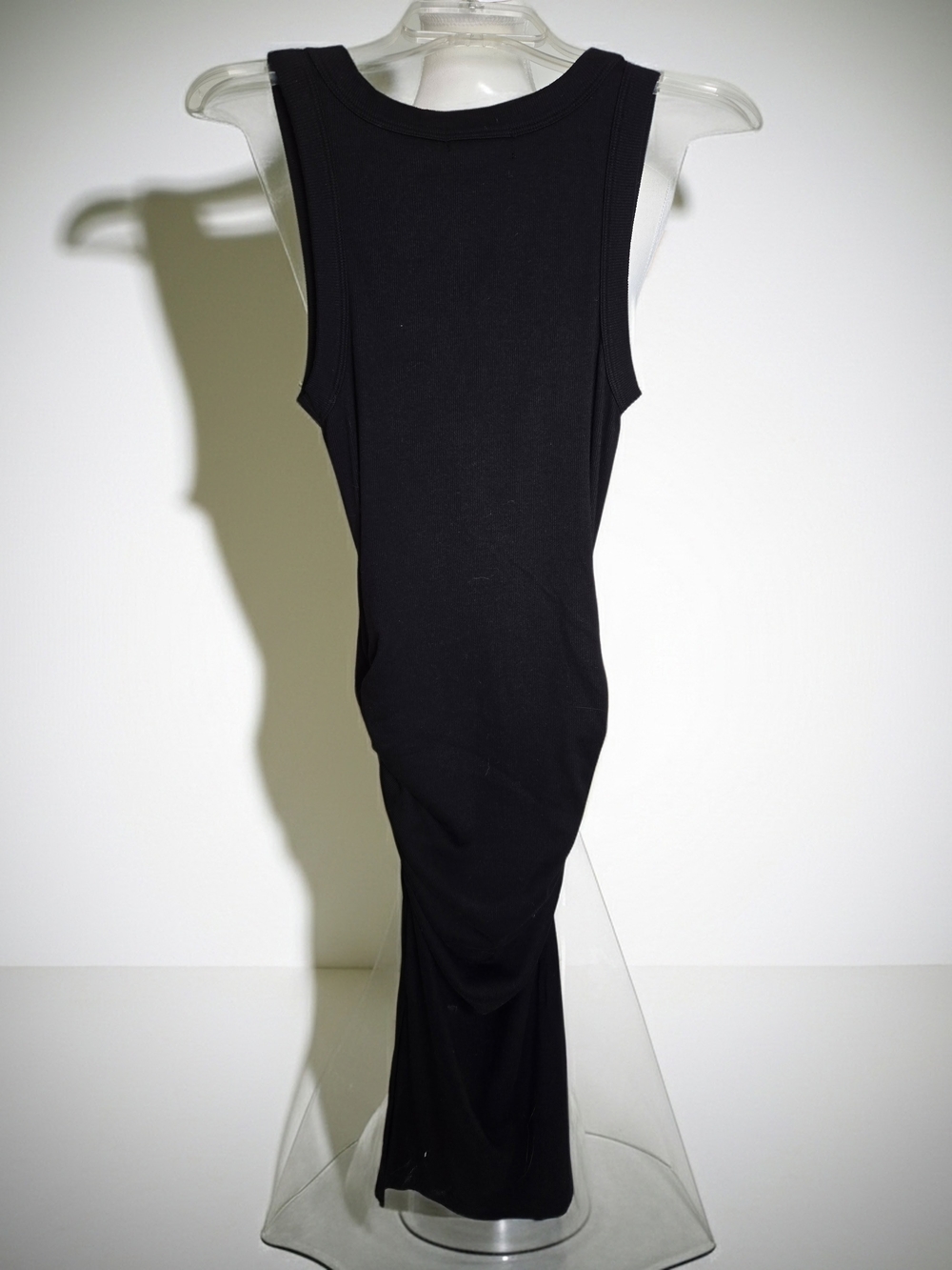 NWT Michael Stars Black Ruched Midi Dress Womens Size Small - Picture 8 of 12